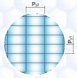 2次元配列 - 矩形（に）配列（する）レンズアレイ