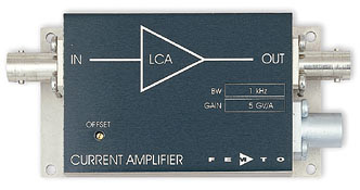 超低ノイズ電流アンプ・Ultra Low Noise Current Amplifier Series LCA